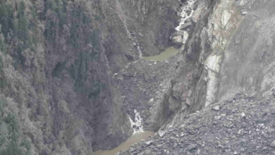Photo of उत्तरकाशी: तेलगाड के मुहाने के पास भूस्खलन से बनीं दो झीलें, सेना के ड्रोन से हुआ खुलासा