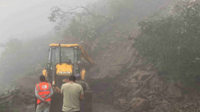 Photo of ऋषिकेश गंगोत्री हाईवे के पास नरेंद्रनगर बगड़धार में भूस्खलन