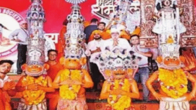 Photo of पहली बार दिल्ली की रामलीला में शामिल हुए पानीपत वाले हनुमान जी