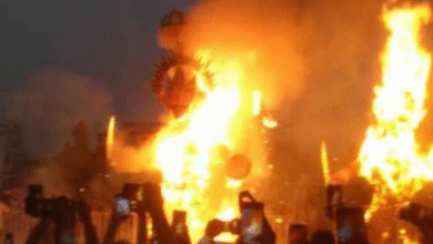 Photo of दिल्ली: तेज बारिश से पहले गले… फिर बड़ी मुश्किल से जले दशानन