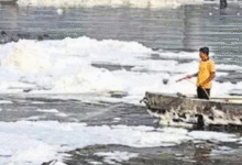 Photo of दिल्ली में डिटर्जेंट और गंदे पानी ने बिगाड़ी यमुना की हालत