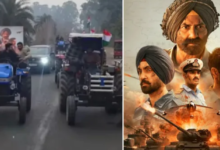 Photo of UP में दिखा सनी पाजी का भौकाल, कंपकंपाती ठंड में ट्रैक्टर पर बैठ Border 2 देखने पहुंचे फैंस