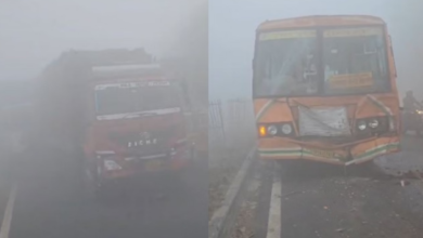 Photo of कोहरे का कहर: बरेली में हाईवे पर रोडवेज बस समेत 20 वाहन टकराए, 24 लोग घायल