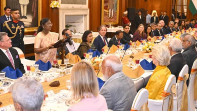 Photo of राष्ट्रपति मुर्मु ने यूरोपीय संघ के नेताओं के सम्मान में दिया भोज