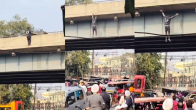 Photo of अमृतसर में युवक का हाई वोल्टेज ड्रामा, पुल पर चढ़ा