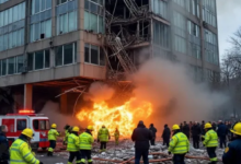 Photo of स्पेन की बहुमंजिला इमारत में लगी भीषण आग